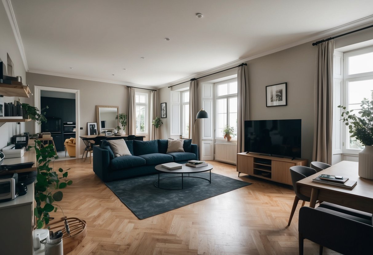 A cluttered and dirty space is transformed into a staged home by Maison Langel in Agen