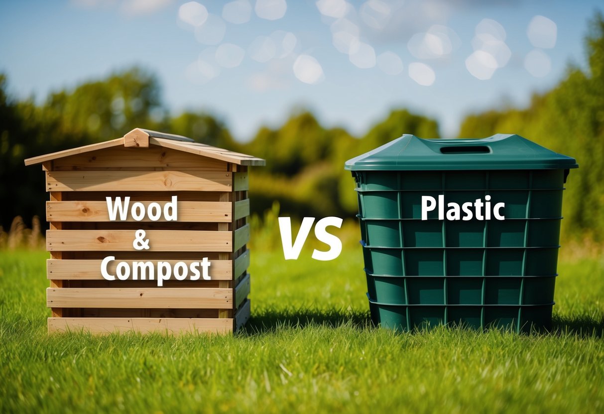 A comparison of cost and budget for wood and plastic compost bins