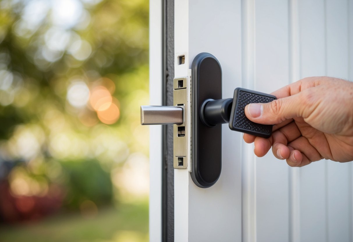 A broken door latch causing frustration and inconvenience for a homeowner